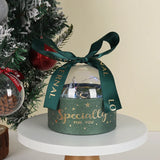 2023 Happy New Year Christmas Festival Hot Gold Semicircle Transparent Hug Bucket Gift Box Empty Candy Chocolate Packaging Box