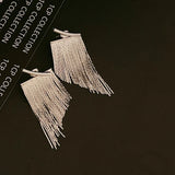 Fashion Dangle Earrings Long Bling Gold Color Tassel Earrings for Women Girls Wedding Daily Hot Sale Jewelry Gift