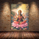 ભારતીય હિન્દુ દેવતાઓ ભગવાન શિવ યોગ દૈવી દેવી સરસ્વતી ધ્યાન આરટી પોસ્ટર કેનવાસ પેઇન્ટિંગ વોલ પ્રિન્ટ ચિત્ર ઘર સજાવટ