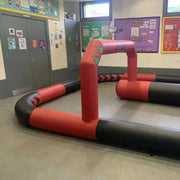 Funny Inflatable Race Car Air Track Game Pvc Toys Arena Karting Car Children Indoor Outdoor Sports Game (No Cars)