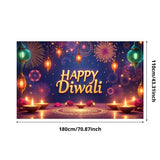 હેપ્પી દિવાળી ડેકોરેટિવ થીમ ફેસ્ટિવલ ડેકોરેશન ઇવેન્ટ બેનર ફેસ્ટિવલ ડિઝાઇન ફેસ્ટિવલ બેનર ફોર કોમ્યુનિટી સેલિબ્રેશન ફેમિલી