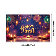 હેપ્પી દિવાળી ડેકોરેટિવ થીમ ફેસ્ટિવલ ડેકોરેશન ઇવેન્ટ બેનર ફેસ્ટિવલ ડિઝાઇન ફેસ્ટિવલ બેનર ફોર કોમ્યુનિટી સેલિબ્રેશન ફેમિલી