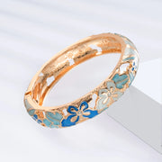 10 Colors Enameled Bracelets For Women Jewellery Cloisonne Bangle On Hand Viking Butterfly Women's Hand Bracelets Indian African