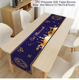 Ramadan Decor Tablecloth EID Mubarak Decor For Home 2025 Ramadan Kareem Islamic Muslim Party Eid Al Adha Gifts Happy Eid Al Fitr