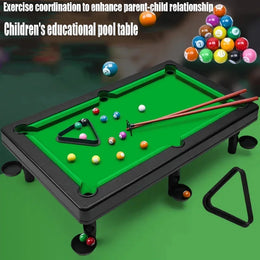 Mini Pool Table Game Tabletop Desktop Sports Billiards Board Party Game Mini Tabletop Set Toy Gift for Parent Child Interactive