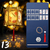 ચંદ્ર ઉત્સવ રેબિટ લાઇટ મધ્ય પાનખર ઉત્સવ ફાનસ બનાવવાનું DIY મટીરીયલ રેટ્રો પોર્ટેબલ પેલેસ ફાનસ ફૂલ કાગળ ફાનસ