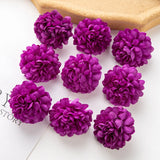 100PCS Artificial Hydrangea Flowers Wholesale Wedding Home Party Room Decoration Christmas Candy Box Fake Silk Scrapbook Plants