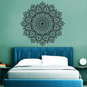 લિવિંગ રૂમ બેડરૂમ હેડબોર્ડ ડેકલ રિમૂવેબલ મ્યુરલ્સ Z606 માટે મંડલા વોલ સ્ટીકર બોહો, હિપ્પી, ઝેન, ઇન્ડિયન, યોગા આર્ટ હોમ ડેકોર
