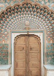 Morocco Door Indian Architecture Travel Poster Print Gallery Islamic Wall Art, Marrakech Boho Canvas Painting Home Decor Gift