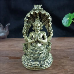 Bronze Color Vishnu Statue Hindu Ganesha Shiva Buddha Figurine Sculpture Room Office Home Decoration India God Feng Shui Crafts