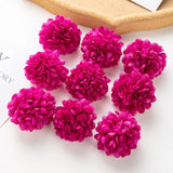 100PCS Artificial Hydrangea Flowers Wholesale Wedding Home Party Room Decoration Christmas Candy Box Fake Silk Scrapbook Plants