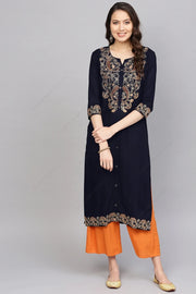 મહિલાઓ માટે ભારતીય કપડાં ટોપ્સ પેન્ટ્સ કોટન ભરતકામ કુર્તા મહિલા ભારતીય પરંપરાગત કપડાં એથનિક શૈલીઓ 2-પીસી સેટ