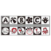 સંવેદનાત્મક કાપડ પુસ્તક બાળકોના રમકડાં 0 12 મહિના નવજાત બેડ પારણું બમ્પર કાળા અને સફેદ પ્રાણી શાંત પુસ્તકો મોન્ટેસરી બાળકોના પુસ્તક રમકડાં