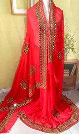 Indian Sari Women Nepal Saree Sequin 6 Meter Vintage