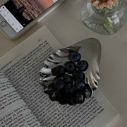 304 Stainless Steel Shell Plate Metal Cheese Plate Dessert Dish Jewelry Storage Plate Decorative Dish Featured Tableware