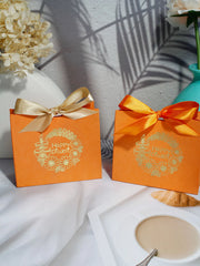 Indian Diwali Candy Box, Indian Festival Decoration Festival, Halloween, Orange Box, White Box Exquisite Gift Box for Candy