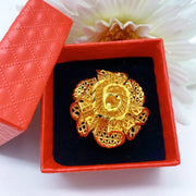 XUHUANG Dubai Gold Color Rings For Women Wedding Africa Bride Indian Fashion Hawaiian Jewelry Party Gifts New Style