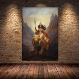 ભારતીય હિન્દુ દેવતાઓ ભગવાન શિવ યોગ દૈવી દેવી સરસ્વતી ધ્યાન આરટી પોસ્ટર કેનવાસ પેઇન્ટિંગ વોલ પ્રિન્ટ ચિત્ર ઘર સજાવટ