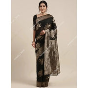 Indian Saree Dress for Women Ethnic Party Costume Traditional Sari Wedding Reception/Bharatanatyam Dance Performance No Tops