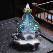 Reverse flow incense burner creative home decoration ceramic crafts, no separate incense delivery