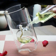 Romantic Glass Oil Lamp Transparent Windproof Candlestick Retro Wedding Party Living Room Home Decoration Crafts