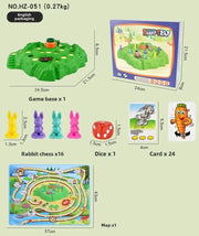 Carrot Rabbit Trap Table Board Defend Game Challenge Parent-Child Family Party Interactive Educational Puzzle Strategy Toy Gift
