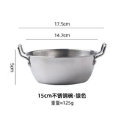 1pcs Stainless Steel Korean Style Pot Golden Sauce Dishes Appetizer Serving Dishes Sets Tray Spice Plates Kitchen Tableware