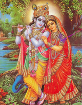 Indian God Radha Krishna Posters and Prints Canvas Painting Indian Artwork Wall Art Pictures for Living Room Home Decoration