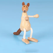 Wooden Action Toy Figures Simulation Animal Movable Joint Model Doll Elephant Monkey Giraffe Lion Educational Toys For Children