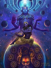 Abstract Lord Shiva Hindu Gods Posters  Indian God Pictures for Living Room  Religious Wall Art Canvas Painting  Home Decorative