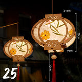 ચંદ્ર ઉત્સવ રેબિટ લાઇટ મધ્ય પાનખર ઉત્સવ ફાનસ બનાવવાનું DIY મટીરીયલ રેટ્રો પોર્ટેબલ પેલેસ ફાનસ ફૂલ કાગળ ફાનસ