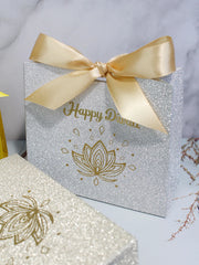 10/20/50pcs Indian Diwali candy box, Halloween, glitter powder，silver powder， Three exquisite styles of ribbon packaging