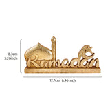 1PC, resin-made antique gold and silver ramadan decorative item, suitable for gift-giving during Ramadan and Eid al-Adha