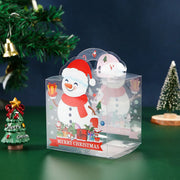 2023 Happy New Year Christmas Festival Hot Gold Semicircle Transparent Hug Bucket Gift Box Empty Candy Chocolate Packaging Box