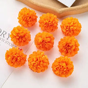 100PCS Artificial Hydrangea Flowers Wholesale Wedding Home Party Room Decoration Christmas Candy Box Fake Silk Scrapbook Plants