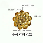 Alloy Incense Burner Stick Holder Buddhism Lotus Line Incense Plate Sandalwood Coil Base Temples Yoga Studios Home Decoration