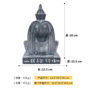 ઇજિપ્તીયન રાણી સ્ફિન્ક્સ પ્રતિમા ભારતીય સાંસ્કૃતિક રેઝિન ડેસ્કટોપ સજાવટ સેટ ઉત્સવના વાતાવરણ ગૃહ સજાવટ આદર્શ હસ્તકલા ભેટ