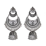 Ethnic Retro Geometric Turkish Jhumka Earrings For Women Indian Jewelry Flower Gold Color Bell Tassel Dangling Earrings