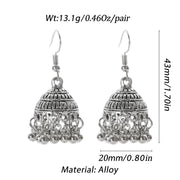 Pendientes Piercing Indian Jewelry Jhumka Tassel Earrings Women Accessories Kolczyki Silver Color Earring Trendy Party Ear rings
