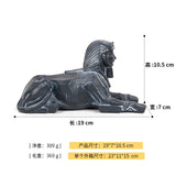 ઇજિપ્તીયન રાણી સ્ફિન્ક્સ પ્રતિમા ભારતીય સાંસ્કૃતિક રેઝિન ડેસ્કટોપ સજાવટ સેટ ઉત્સવના વાતાવરણ ગૃહ સજાવટ આદર્શ હસ્તકલા ભેટ