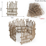 Oenux Simulation Farm Fence Scene Toy Trees House Farmer Unicorn Animals Model Miniature Craft Home Decoration Cute Kids Gift