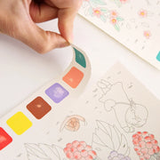 20Sheets Creative Watercolor Painting Book for Kids Fairy Tale Animal Flowers Gouache Graffiti Drawing Picture Children DIY Toys