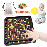 Rainbow Ball Elimination Board Game Fun Rainbow Ball Elimination Color Matching Toy Parent-child Interaction Tabletop Chess Game