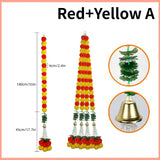 સજાવટ માટે ૫-૫૦ પીસીએસ મેરીગોલ્ડ ફૂલનો માળા કૃત્રિમ ફૂલો લગ્ન ભારતીય સજાવટ દિવાળી પૂજા ડે ઓફ ધ ડેડ મેક્સિકન ૧.૫ મી.