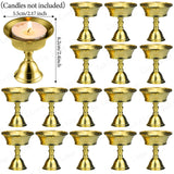 4-50Pcs Diwali Diya Lamp Brass Oil Lamp Copper Butter Lamp Holder Traditional Indian Oil Lamp for Puja Kuber Indian Diwali Gifts