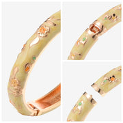 Enamel Bracelet For Women Cloisonne Bangles On Hand Floral Women's Hand Bracelets African Jewelry Dubai India Mother's Day Gifts