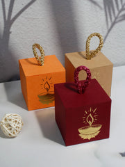 દિવાળી ભારતીય તહેવાર કેન્ડી બોક્સ, ફાનસ ઉત્સવ, પ્રકાશ સાથે અંધકાર દૂર કરો ઉત્સવ કેન્ડી બોક્સ, ચોરસ બોક્સ