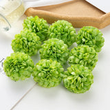 100PCS Artificial Hydrangea Flowers Wholesale Wedding Home Party Room Decoration Christmas Candy Box Fake Silk Scrapbook Plants