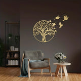 Metal Crafts Wall Art - Tree of Life for Outdoor Courtyard | Elegant Anniversary Gift and Home Decoration Logo