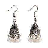 Pendientes Piercing Indian Jewelry Jhumka Tassel Earrings Women Accessories Kolczyki Silver Color Earring Trendy Party Ear rings